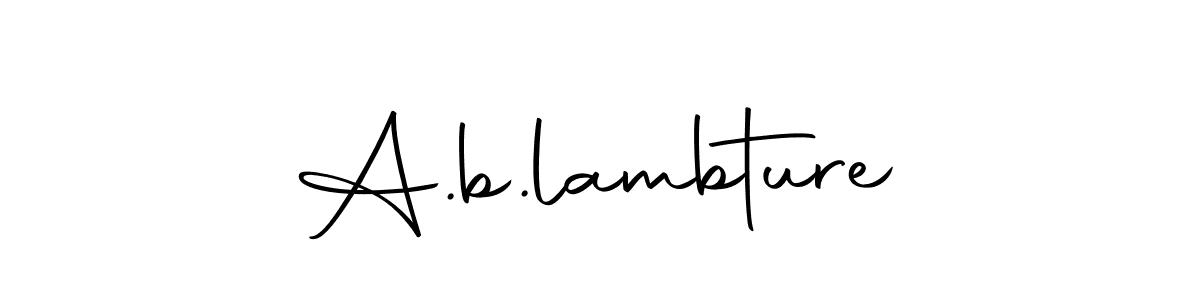 How to make A.b.lambture name signature. Use Autography-DOLnW style for creating short signs online. This is the latest handwritten sign. A.b.lambture signature style 10 images and pictures png