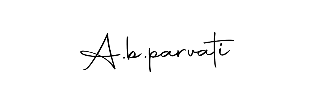 You should practise on your own different ways (Autography-DOLnW) to write your name (A.b.parvati) in signature. don't let someone else do it for you. A.b.parvati signature style 10 images and pictures png