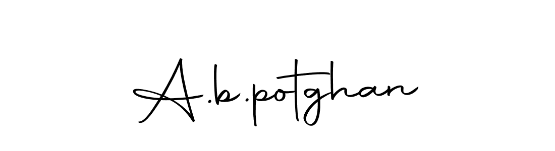 Make a beautiful signature design for name A.b.potghan. With this signature (Autography-DOLnW) style, you can create a handwritten signature for free. A.b.potghan signature style 10 images and pictures png
