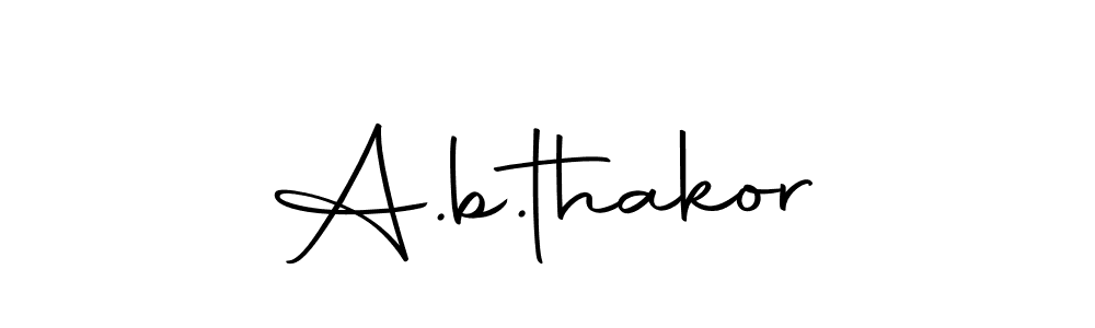 Also we have A.b.thakor name is the best signature style. Create professional handwritten signature collection using Autography-DOLnW autograph style. A.b.thakor signature style 10 images and pictures png