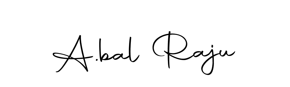 Use a signature maker to create a handwritten signature online. With this signature software, you can design (Autography-DOLnW) your own signature for name A.bal Raju. A.bal Raju signature style 10 images and pictures png