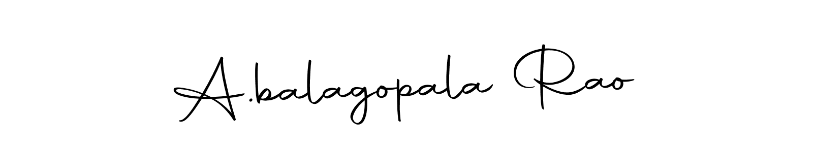 Make a beautiful signature design for name A.balagopala Rao. With this signature (Autography-DOLnW) style, you can create a handwritten signature for free. A.balagopala Rao signature style 10 images and pictures png