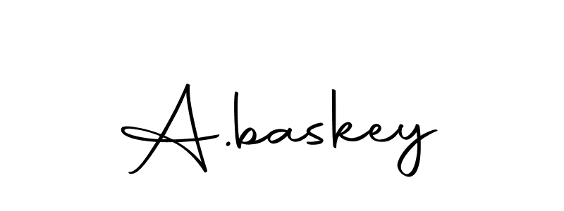 Use a signature maker to create a handwritten signature online. With this signature software, you can design (Autography-DOLnW) your own signature for name A.baskey. A.baskey signature style 10 images and pictures png