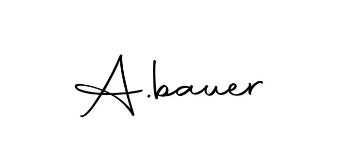 Create a beautiful signature design for name A.bauer. With this signature (Autography-DOLnW) fonts, you can make a handwritten signature for free. A.bauer signature style 10 images and pictures png