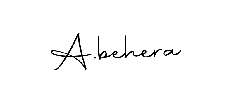 Make a beautiful signature design for name A.behera. With this signature (Autography-DOLnW) style, you can create a handwritten signature for free. A.behera signature style 10 images and pictures png