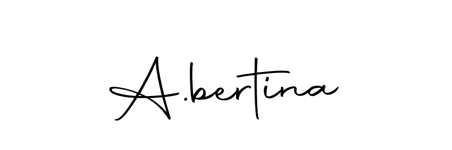 The best way (Autography-DOLnW) to make a short signature is to pick only two or three words in your name. The name A.bertina include a total of six letters. For converting this name. A.bertina signature style 10 images and pictures png