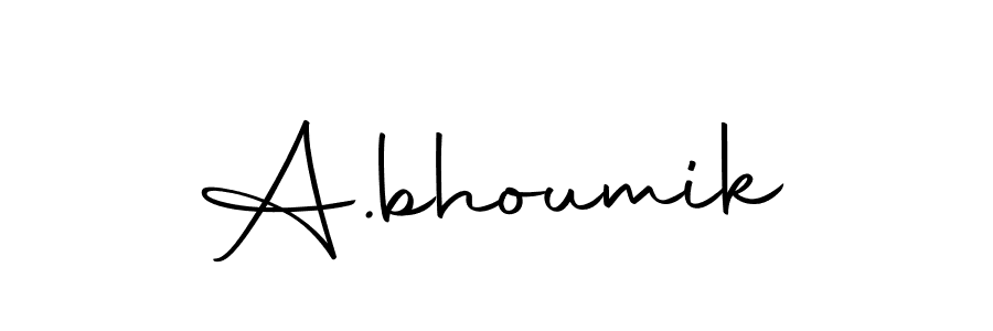 A.bhoumik stylish signature style. Best Handwritten Sign (Autography-DOLnW) for my name. Handwritten Signature Collection Ideas for my name A.bhoumik. A.bhoumik signature style 10 images and pictures png