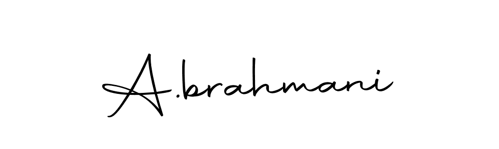 The best way (Autography-DOLnW) to make a short signature is to pick only two or three words in your name. The name A.brahmani include a total of six letters. For converting this name. A.brahmani signature style 10 images and pictures png