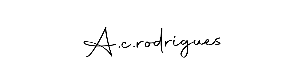 Create a beautiful signature design for name A.c.rodrigues. With this signature (Autography-DOLnW) fonts, you can make a handwritten signature for free. A.c.rodrigues signature style 10 images and pictures png