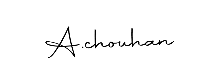 Design your own signature with our free online signature maker. With this signature software, you can create a handwritten (Autography-DOLnW) signature for name A.chouhan. A.chouhan signature style 10 images and pictures png