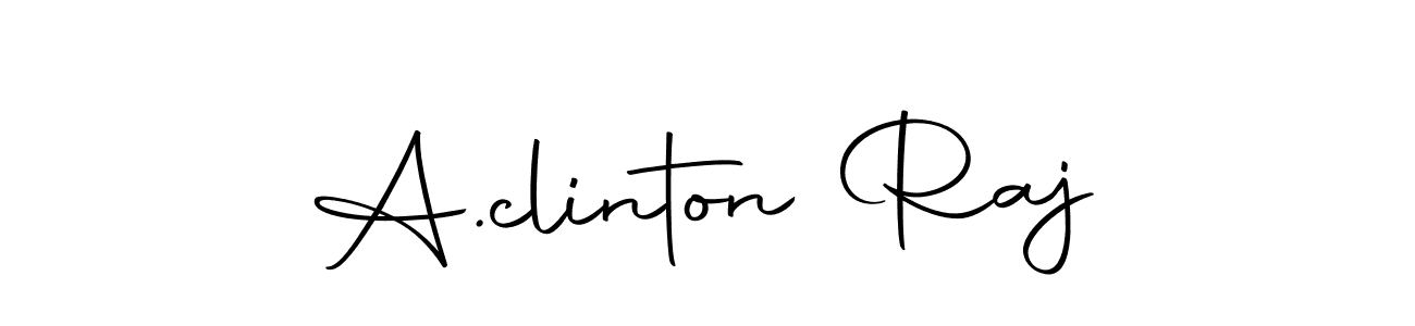 Also we have A.clinton Raj name is the best signature style. Create professional handwritten signature collection using Autography-DOLnW autograph style. A.clinton Raj signature style 10 images and pictures png