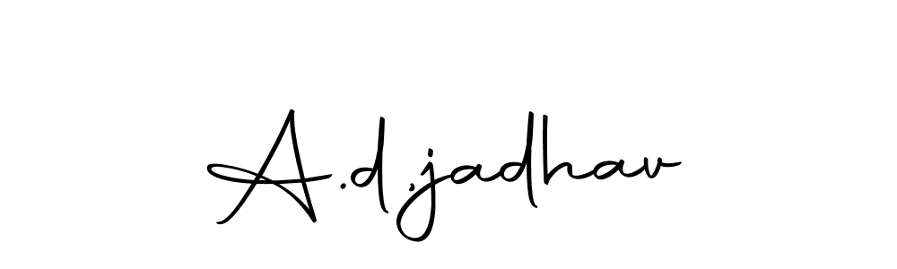 Here are the top 10 professional signature styles for the name A.d,jadhav. These are the best autograph styles you can use for your name. A.d,jadhav signature style 10 images and pictures png