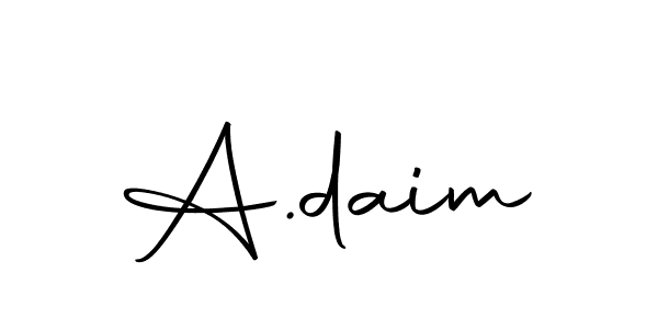 A.daim stylish signature style. Best Handwritten Sign (Autography-DOLnW) for my name. Handwritten Signature Collection Ideas for my name A.daim. A.daim signature style 10 images and pictures png