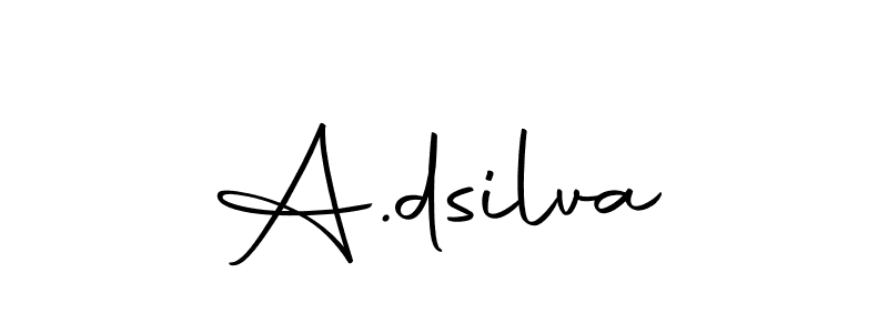 The best way (Autography-DOLnW) to make a short signature is to pick only two or three words in your name. The name A.dsilva include a total of six letters. For converting this name. A.dsilva signature style 10 images and pictures png