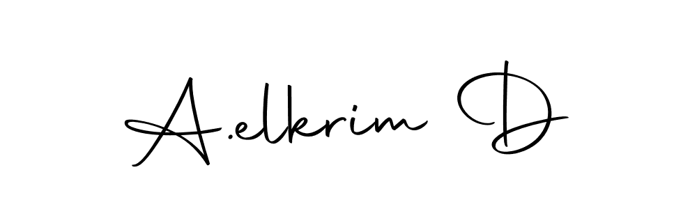 Check out images of Autograph of A.elkrim D name. Actor A.elkrim D Signature Style. Autography-DOLnW is a professional sign style online. A.elkrim D signature style 10 images and pictures png