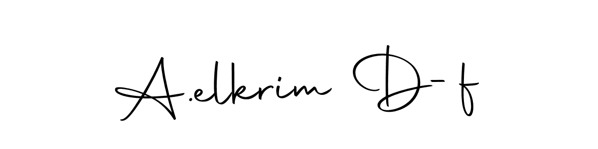 This is the best signature style for the A.elkrim D-f name. Also you like these signature font (Autography-DOLnW). Mix name signature. A.elkrim D-f signature style 10 images and pictures png