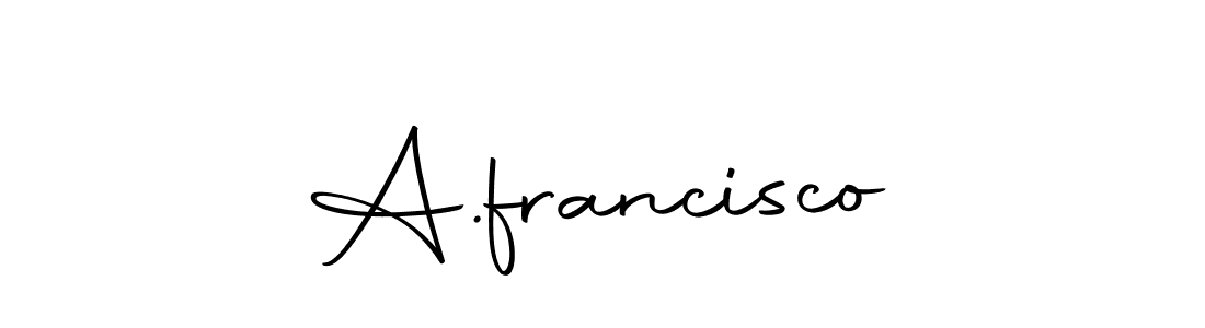 Design your own signature with our free online signature maker. With this signature software, you can create a handwritten (Autography-DOLnW) signature for name A.francisco. A.francisco signature style 10 images and pictures png