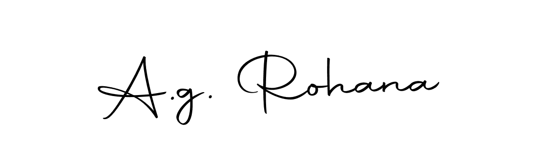 How to make A.g. Rohana name signature. Use Autography-DOLnW style for creating short signs online. This is the latest handwritten sign. A.g. Rohana signature style 10 images and pictures png