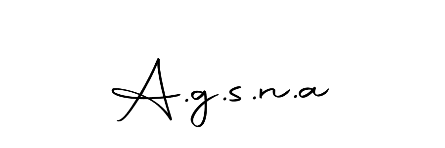 How to make A.g.s.n.a signature? Autography-DOLnW is a professional autograph style. Create handwritten signature for A.g.s.n.a name. A.g.s.n.a signature style 10 images and pictures png