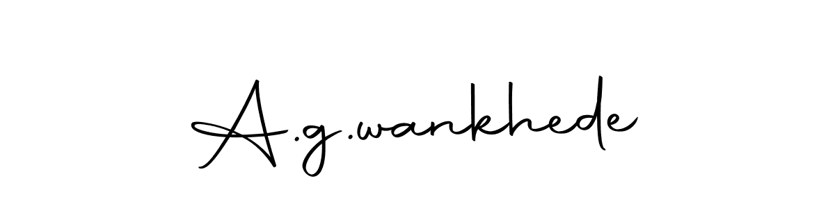 Use a signature maker to create a handwritten signature online. With this signature software, you can design (Autography-DOLnW) your own signature for name A.g.wankhede. A.g.wankhede signature style 10 images and pictures png