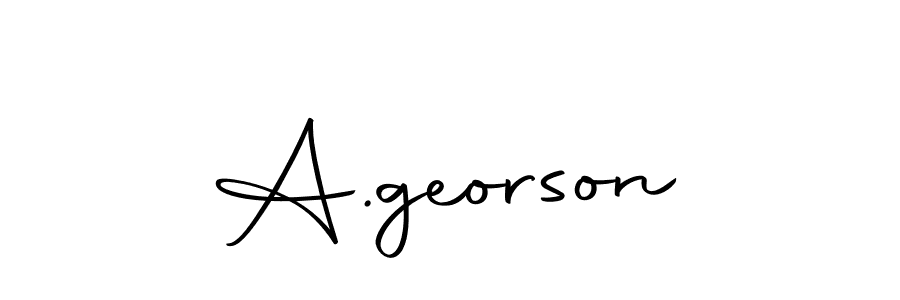 Create a beautiful signature design for name A.georson. With this signature (Autography-DOLnW) fonts, you can make a handwritten signature for free. A.georson signature style 10 images and pictures png