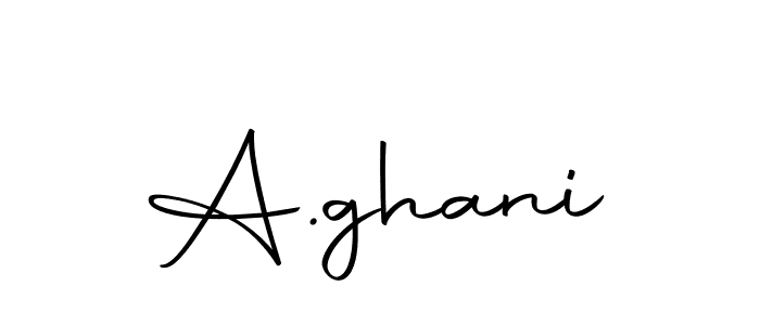 Create a beautiful signature design for name A.ghani. With this signature (Autography-DOLnW) fonts, you can make a handwritten signature for free. A.ghani signature style 10 images and pictures png