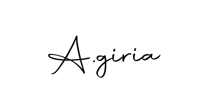Design your own signature with our free online signature maker. With this signature software, you can create a handwritten (Autography-DOLnW) signature for name A.giria. A.giria signature style 10 images and pictures png