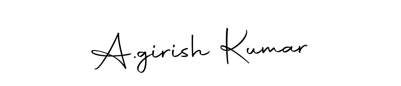 Here are the top 10 professional signature styles for the name A.girish Kumar. These are the best autograph styles you can use for your name. A.girish Kumar signature style 10 images and pictures png