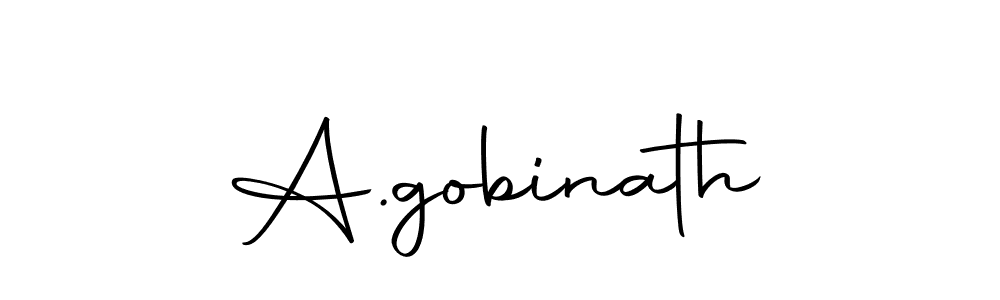 You should practise on your own different ways (Autography-DOLnW) to write your name (A.gobinath) in signature. don't let someone else do it for you. A.gobinath signature style 10 images and pictures png