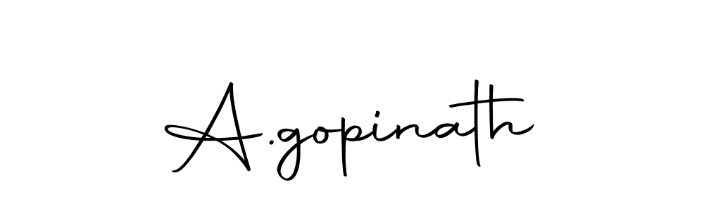 Make a beautiful signature design for name A.gopinath. With this signature (Autography-DOLnW) style, you can create a handwritten signature for free. A.gopinath signature style 10 images and pictures png