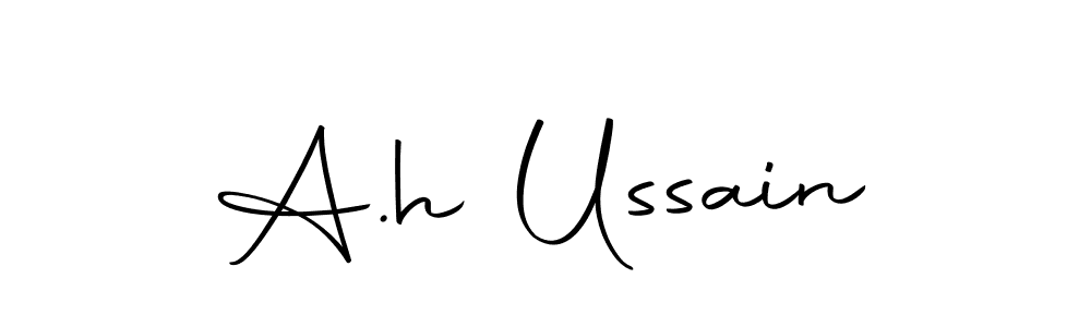 Make a beautiful signature design for name A.h Ussain. With this signature (Autography-DOLnW) style, you can create a handwritten signature for free. A.h Ussain signature style 10 images and pictures png