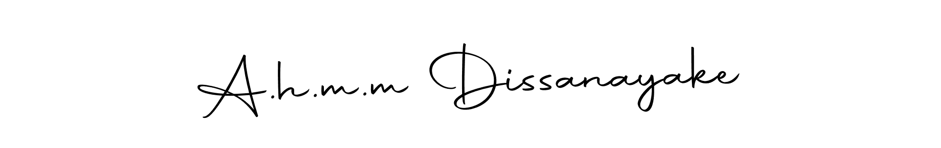 The best way (Autography-DOLnW) to make a short signature is to pick only two or three words in your name. The name A.h.m.m Dissanayake include a total of six letters. For converting this name. A.h.m.m Dissanayake signature style 10 images and pictures png