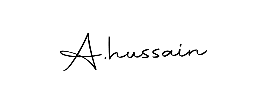 Create a beautiful signature design for name A.hussain. With this signature (Autography-DOLnW) fonts, you can make a handwritten signature for free. A.hussain signature style 10 images and pictures png