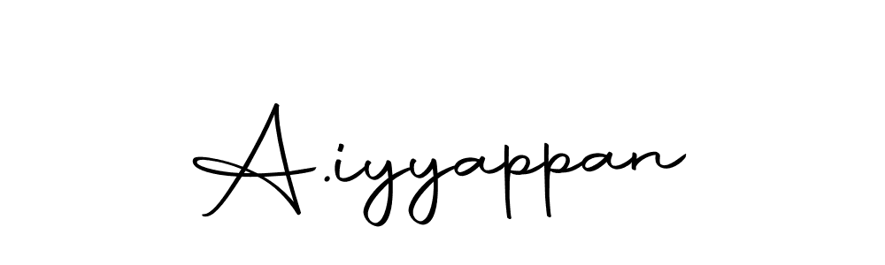 Design your own signature with our free online signature maker. With this signature software, you can create a handwritten (Autography-DOLnW) signature for name A.iyyappan. A.iyyappan signature style 10 images and pictures png