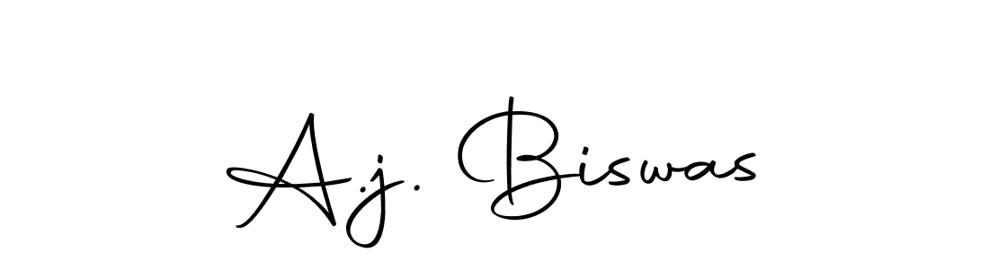 Use a signature maker to create a handwritten signature online. With this signature software, you can design (Autography-DOLnW) your own signature for name A.j. Biswas. A.j. Biswas signature style 10 images and pictures png