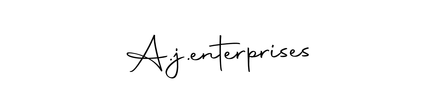 Create a beautiful signature design for name A.j.enterprises. With this signature (Autography-DOLnW) fonts, you can make a handwritten signature for free. A.j.enterprises signature style 10 images and pictures png