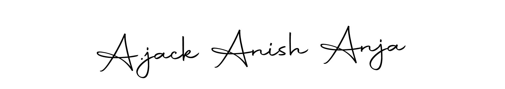 Create a beautiful signature design for name A.jack Anish Anja. With this signature (Autography-DOLnW) fonts, you can make a handwritten signature for free. A.jack Anish Anja signature style 10 images and pictures png