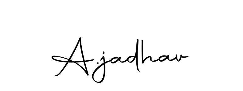 Make a beautiful signature design for name A.jadhav. Use this online signature maker to create a handwritten signature for free. A.jadhav signature style 10 images and pictures png