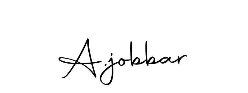 Make a beautiful signature design for name A.jobbar. Use this online signature maker to create a handwritten signature for free. A.jobbar signature style 10 images and pictures png