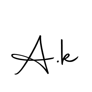 Design your own signature with our free online signature maker. With this signature software, you can create a handwritten (Autography-DOLnW) signature for name A.k. A.k signature style 10 images and pictures png