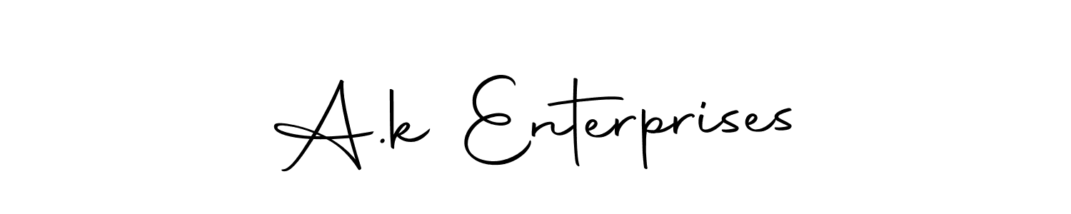 The best way (Autography-DOLnW) to make a short signature is to pick only two or three words in your name. The name A.k Enterprises include a total of six letters. For converting this name. A.k Enterprises signature style 10 images and pictures png