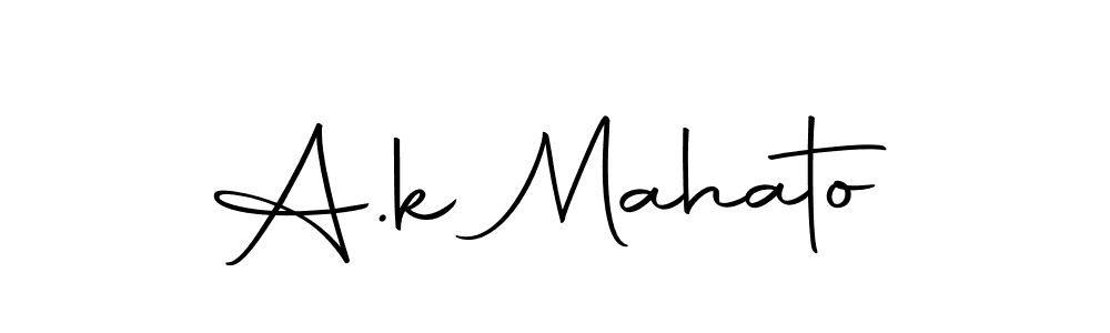 How to make A.k Mahato name signature. Use Autography-DOLnW style for creating short signs online. This is the latest handwritten sign. A.k Mahato signature style 10 images and pictures png