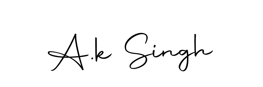 Design your own signature with our free online signature maker. With this signature software, you can create a handwritten (Autography-DOLnW) signature for name A.k Singh. A.k Singh signature style 10 images and pictures png