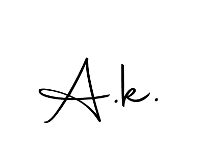 How to make A.k. signature? Autography-DOLnW is a professional autograph style. Create handwritten signature for A.k. name. A.k. signature style 10 images and pictures png