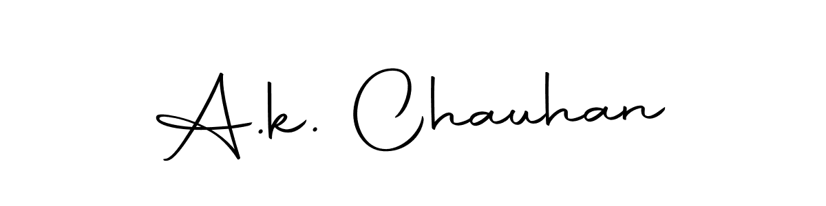 You should practise on your own different ways (Autography-DOLnW) to write your name (A.k. Chauhan) in signature. don't let someone else do it for you. A.k. Chauhan signature style 10 images and pictures png