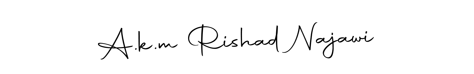 A.k.m Rishad Najawi stylish signature style. Best Handwritten Sign (Autography-DOLnW) for my name. Handwritten Signature Collection Ideas for my name A.k.m Rishad Najawi. A.k.m Rishad Najawi signature style 10 images and pictures png