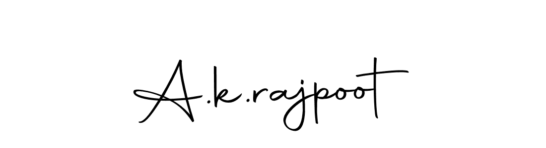 You can use this online signature creator to create a handwritten signature for the name A.k.rajpoot. This is the best online autograph maker. A.k.rajpoot signature style 10 images and pictures png