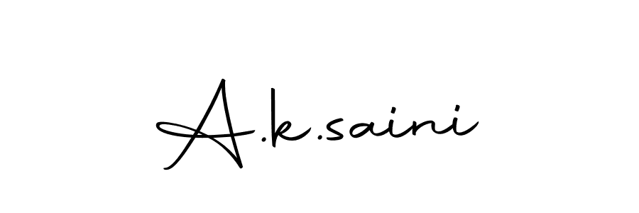 Make a beautiful signature design for name A.k.saini. Use this online signature maker to create a handwritten signature for free. A.k.saini signature style 10 images and pictures png