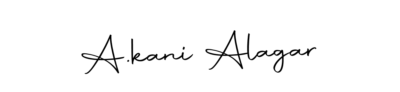 Similarly Autography-DOLnW is the best handwritten signature design. Signature creator online .You can use it as an online autograph creator for name A.kani Alagar. A.kani Alagar signature style 10 images and pictures png