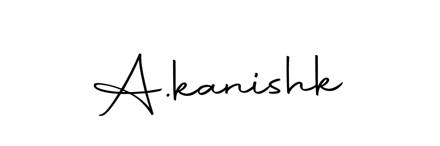 How to make A.kanishk name signature. Use Autography-DOLnW style for creating short signs online. This is the latest handwritten sign. A.kanishk signature style 10 images and pictures png